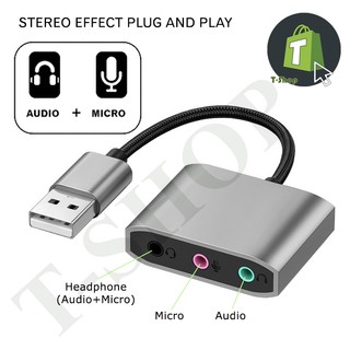 Cổng chuyển đổi USB sang Audio và Mic