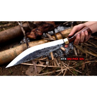Dao Đi Rừng Siêu Sắc Bản 28cm Rèn Thủ Công Thép Nhíp Ô Tô M28NCDLC - HTX Dao Phúc Sen