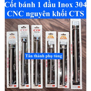 Cốt bánh Inox 304 1 đầu CNC nguyên khối CTS: Wave, Future, Exciter, Dream