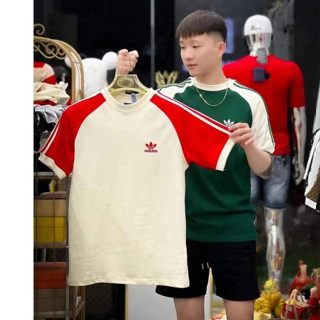Áo Phông Nam Nữ Adi.das Phối 3 Sọc Logo In Siêu Đẹp, Áo Thun Nam Nữ Form Rộng Dành Cho Boy Phố Bá Cháy
