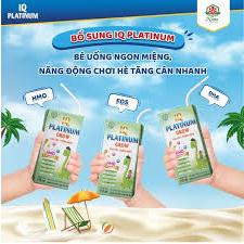 Sữa pha sẵn IQ platinum Grow hương vani dung tích 110ml 1 thùng 48 hộp .