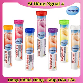 [auth] Viên Sủi Mivolis Vitamin C và các vị khác Hỗ trợ tăng cường hệ miễn dịch 20 Viên của Đức [Đủ Bill] [Hot]