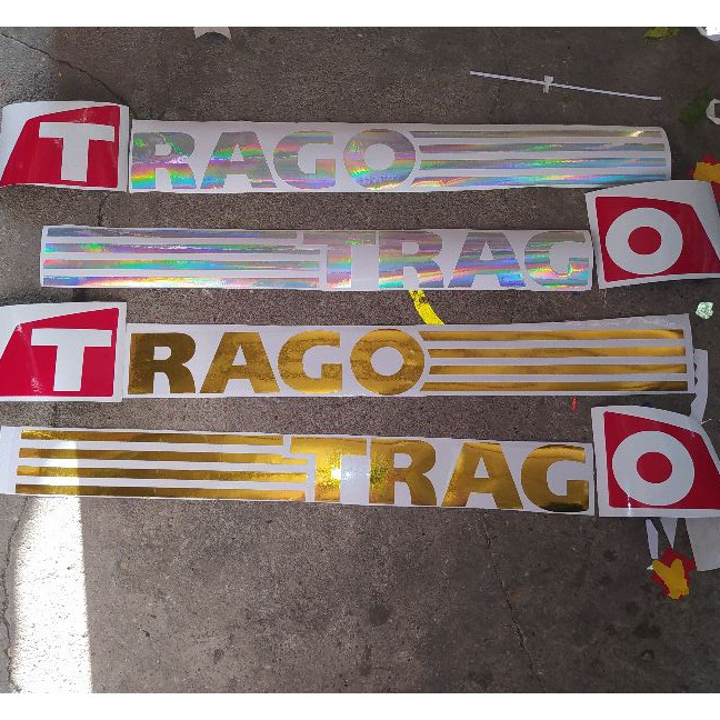 BỘ TEM TRAGO MẠ CROM, LẤP LÁNH