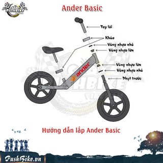 Xe chòi chân thăng bằng Ander Basic cho bé từ 1.5 đến 6 tuổi