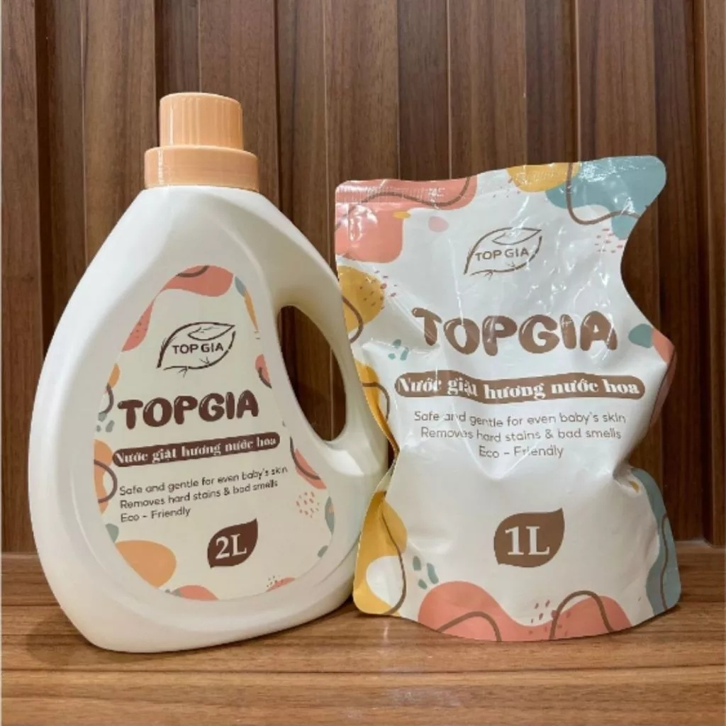 Nước Giặt Xả Sắc Hương Top Gia 2in1 Can 2L và Túi 1L/ 2L