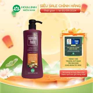 {MỚI} Dầu gội Dược liệu Nguyên Xuân Nâu 450ml - Dành cho tóc thường - Tặng thêm 50ml giá không đổi