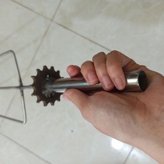Combo 2 xiên nướng gà vịt 3 cạnh / Ba chĩa quay gà vịt / Xiên 3 chãng quay gà vịt chạy xích to