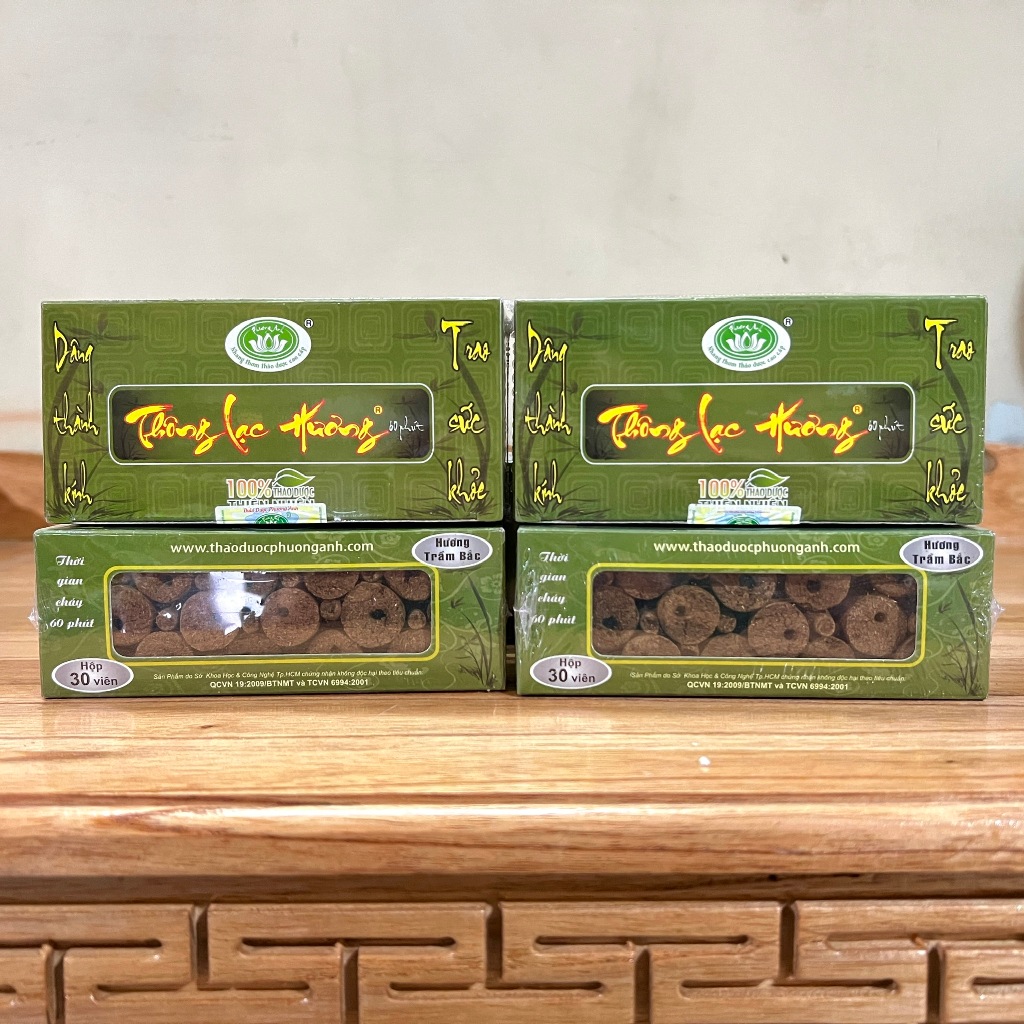 Nhang nụ Trầm hướng Bắc,THÔNG LẠC HƯƠNG thời gian ch áy 60 phút – 2 loại: 30 viên và 60 viên