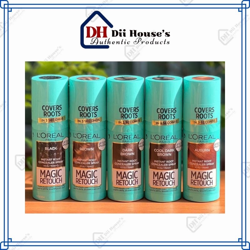 Xịt Nhuộm Tóc Phủ Bạc L’Oreal Paris Magic Retouch Covers Roots In 3 Seconds 75ml.