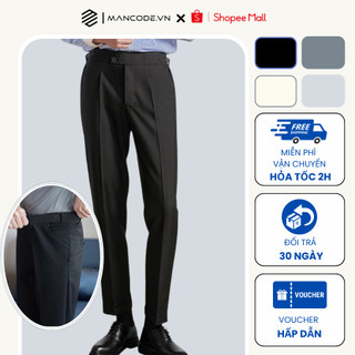 Quần âu cạp chun ẩn (45-110kg) MANCODE chất cotton co giãn cao cấp QN03