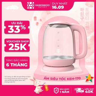 Ấm siêu tốc HAWONKOO KEH-170 1,7 Lít 2200W Hàng Chính Hãng Bảo Hành 12 Tháng - Thương Hiệu Hàn Quốc