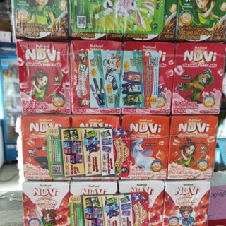 Lốc 4 hộp Sữa uống Nuvi trái cây, Nuvi Thạch nutifood 4 hộp x 110ml (đủ vị)