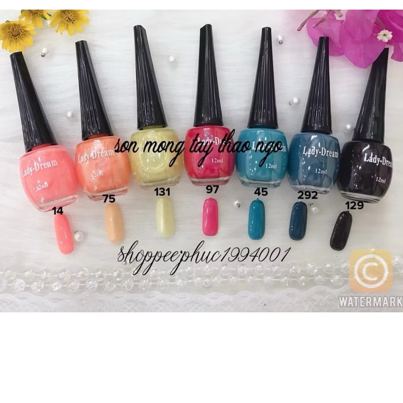 Sơn móng tay ladydream 12ml (sơn thường)