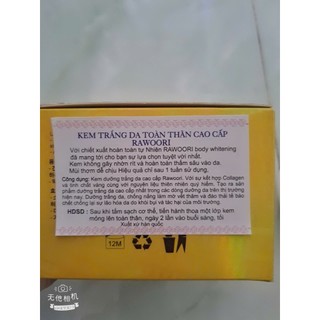 KEM BODY TRẮNG DA RAWOORI