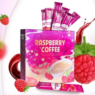[CHÍNH HÃNG 100%] Cà Phê Giảm Cân Mâm Xôi Raspberry Coffee hộp 15 gói