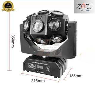Đèn sân khấu moving 18 mắt + laser