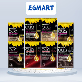  Thuốc nhuộm tóc Garnier Olia bền màu vĩnh cửu chăm sóc và phục hồi tóc hư tổn Nội địa Đức 