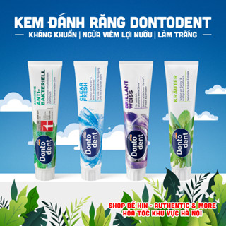Kem đánh răng thảo dược Dontodent Đức trắng răng, thơm miệng, ngừa sâu răng, 125ml