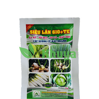 Phân bón lá Siêu Lân 610+TE 50gr Ra rễ - Nở bụi - Mập đọt