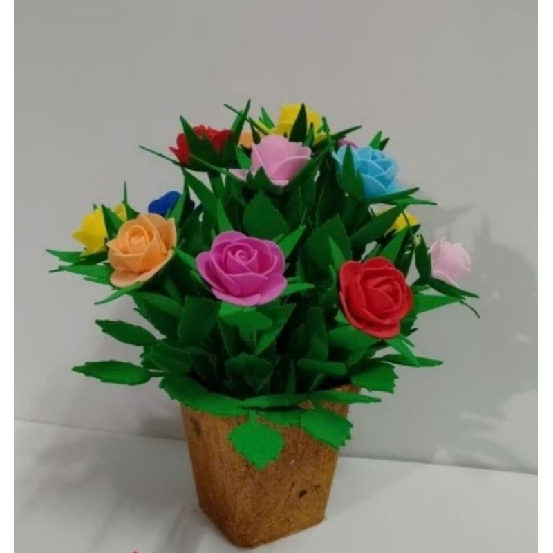 Chậu hoa hồng 15 bông