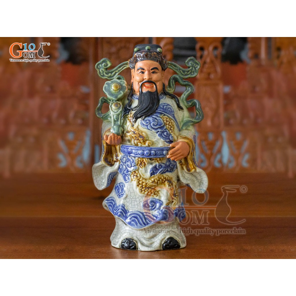 Tượng ông Phúc men rạn cổ