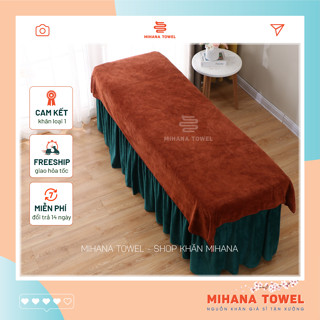 [KT: 90*190cm] Khăn trải giường spa, giường gội, massage, đắp người - Hàng loại 1, dày dặn mềm mịn và siêu thấm