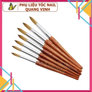 Cọ đắp bột nail kolinsky germany  cán gỗ  