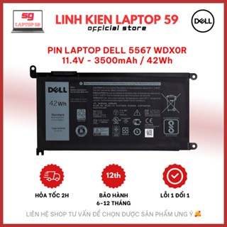 Pin DELL Inspiron 5567 5568 5468 7579 5480 3180 3189 3580 5368 7378 7368 5765 7569 WDX0R [ZIN] - BH 12 THÁNG
