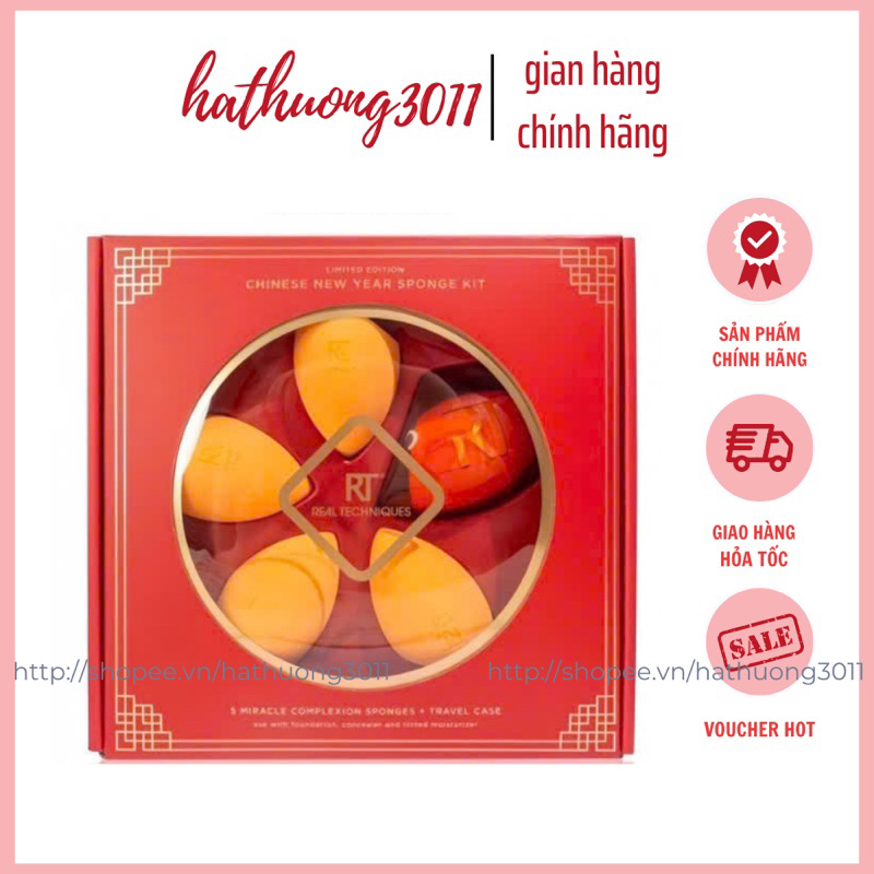 Tổng Hợp Các Set Mút Trang Điểm RT Real Techniques