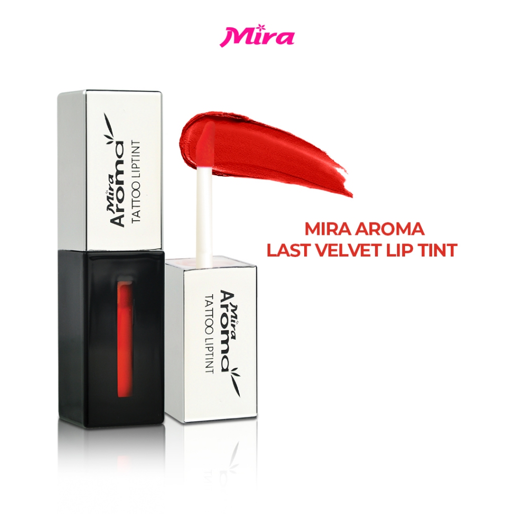 Son Xăm Siêu Lì Siêu Mịn Không Trôi MIRA Aroma Tattoo Liptint 5g C368