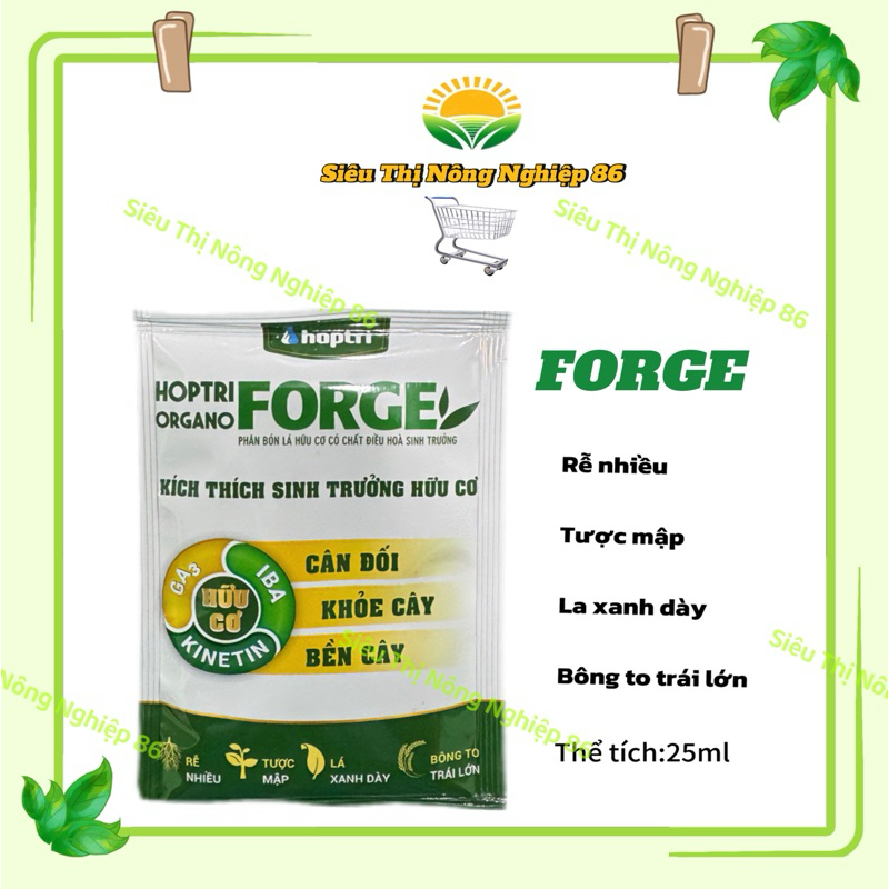Hợp Trí Organo Forge phân bón lá hữu cơ có chất điều hòa sinh trưởng(gói 25ml)
