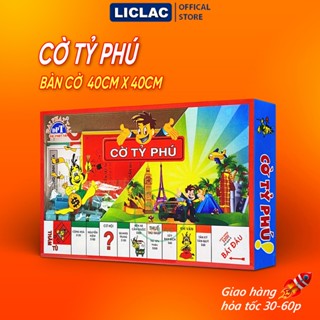  Bộ Cờ Tỷ Phú size Trung bàn giấy 40cm x 40cm hàng Việt Nam Boardgame giải trí Ai Là Triệu Phú 