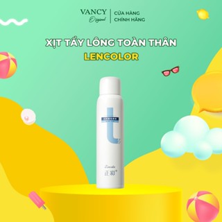 Kem tẩy lông không gây kích ứng Lencolor dạng kem xịt cao cấp dùng cho tay, chân, nách dung tích 150ml, VANCYORIGINAL
