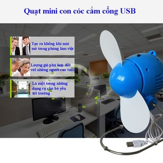 Quạt con cóc mini cắm cổng USB 5V