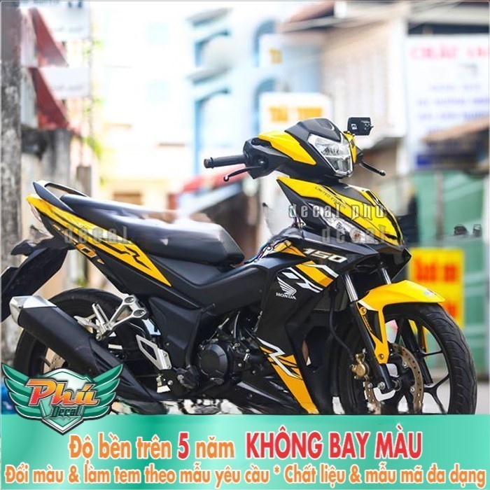 Tem rời Winner RS 150 vàng đen (P)