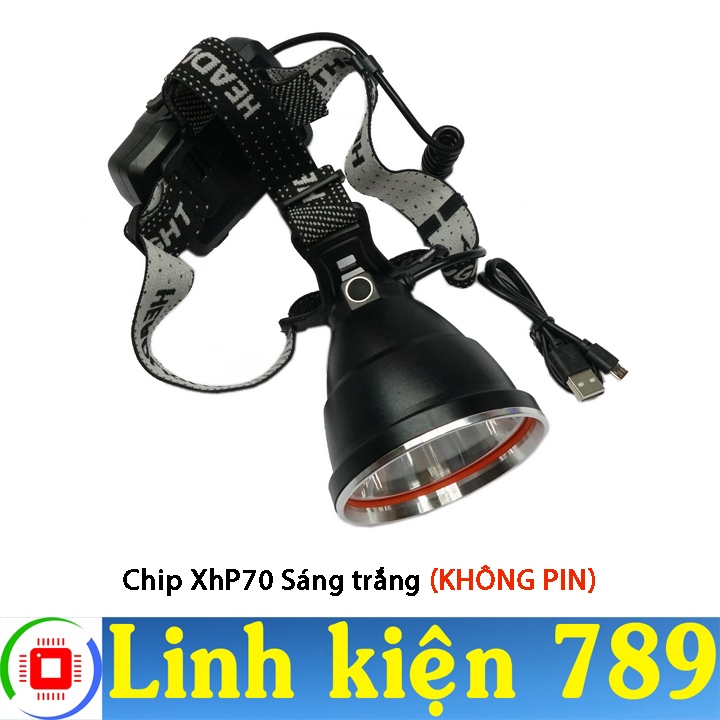 Đèn LED đội đầu siêu sáng V64 CHIP LED CREE XHP50 / XHP70 / XHP 90 ( không pin ) - Linh kiện 789