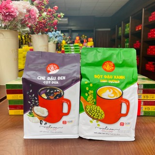 COMBO 2 Túi BỘT ĐẬU XANH và CHÈ ĐẬU ĐEN Rồng Vàng Hoàng Gia/ 400g/túi