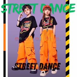 Bộ tập nhảy cho bé gái bé trai hiphop 2024, áo chất thun cotton, quần Kaki túi hộp
