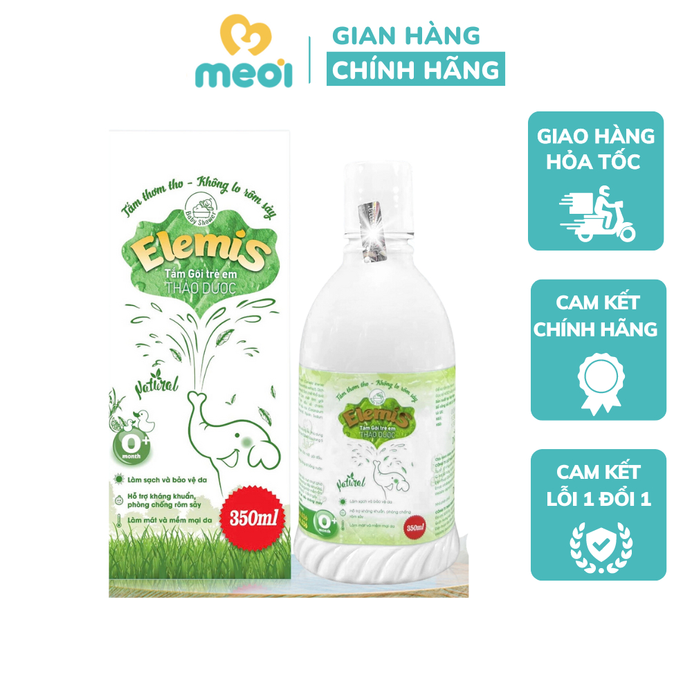 Nước tắm gội thảo dược Elemis, sữa tắm gội thảo dược cho bé từ sơ sinh