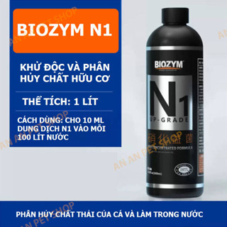 Dung dịch Vi sinh Biozym N1 Up-grade | Khử độc, phân hủy phân cá và chất hữu cơ trong bể cá