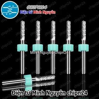 [1 cây] Mũi Phay mạch in CNC (0.8mm 0.9mm 1.0mm 1.1mm 1.2mm 1.3mm 1.4mm 1.5mm 1.6mm 1.8mm 2.0mm 3.175mm) - [Chọn Loại]