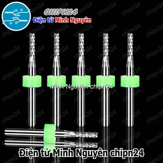 [1 cây] Mũi Phay mạch in CNC (0.8mm 0.9mm 1.0mm 1.1mm 1.2mm 1.3mm 1.4mm 1.5mm 1.6mm 1.8mm 2.0mm 3.175mm) - [Chọn Loại]
