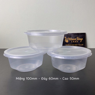 Combo 50 hộp nhựa tròn 300ml ( đựng chè xôi)
