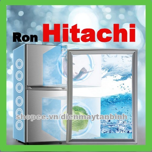 Ron cửa cho tủ lạnh Hitachi Model  R-W660FPGV3X  tủ 4 cánh ( ron đen)