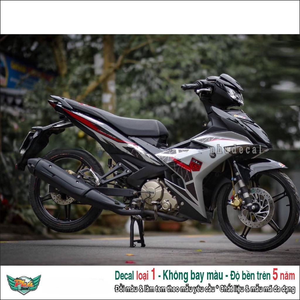 Tem rời Exciter 150 bạc đen đỏ 2022 (8)