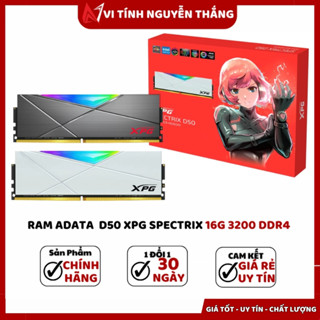 RAM MÁY TÍNH ADATA XPG SPECSTRIX D50 16GB 8G 3200MHz RGB GREY/WHITE
