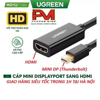  Cáp chuyển Mini Displayport sang HDMI Full HD   Thunderbolt To HDMI  Ugreen 10461 - Hàng Chính Hãng 