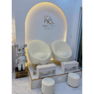 Ghế Nail - Ghế Sofa Đơn Thư Giãn Hạt Đậu Sang Trọng Đa Dạng Màu Sắc Decor Cho Cửa Tiệm Cực Xinh