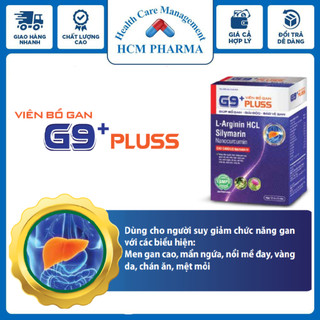  Bổ mát giải độc bảo vệ gan G9 PLUSS với silymarin arginin 60 viên HCM PHARMA BPC04 
