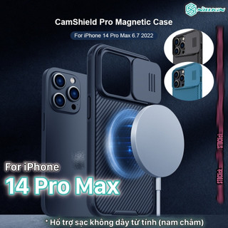 ỐP LƯNG IPHONE 14 PRO MAX NILLKIN CAMSHIELD PRO MAGNETIC NILLKIN HỔ TRỢ SẠC KHÔNG DÂY NAM CHÂM CHÍNH HÃNG